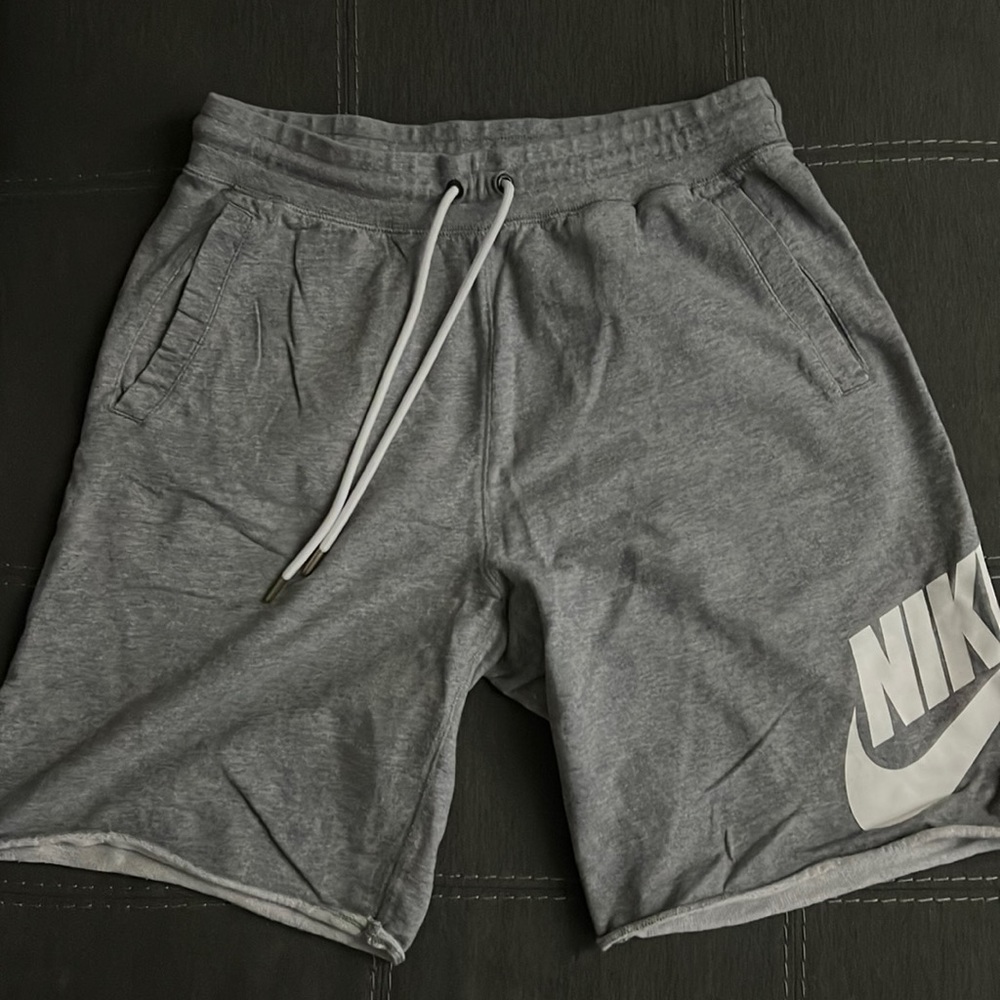 Large grey Nike sweatshorts